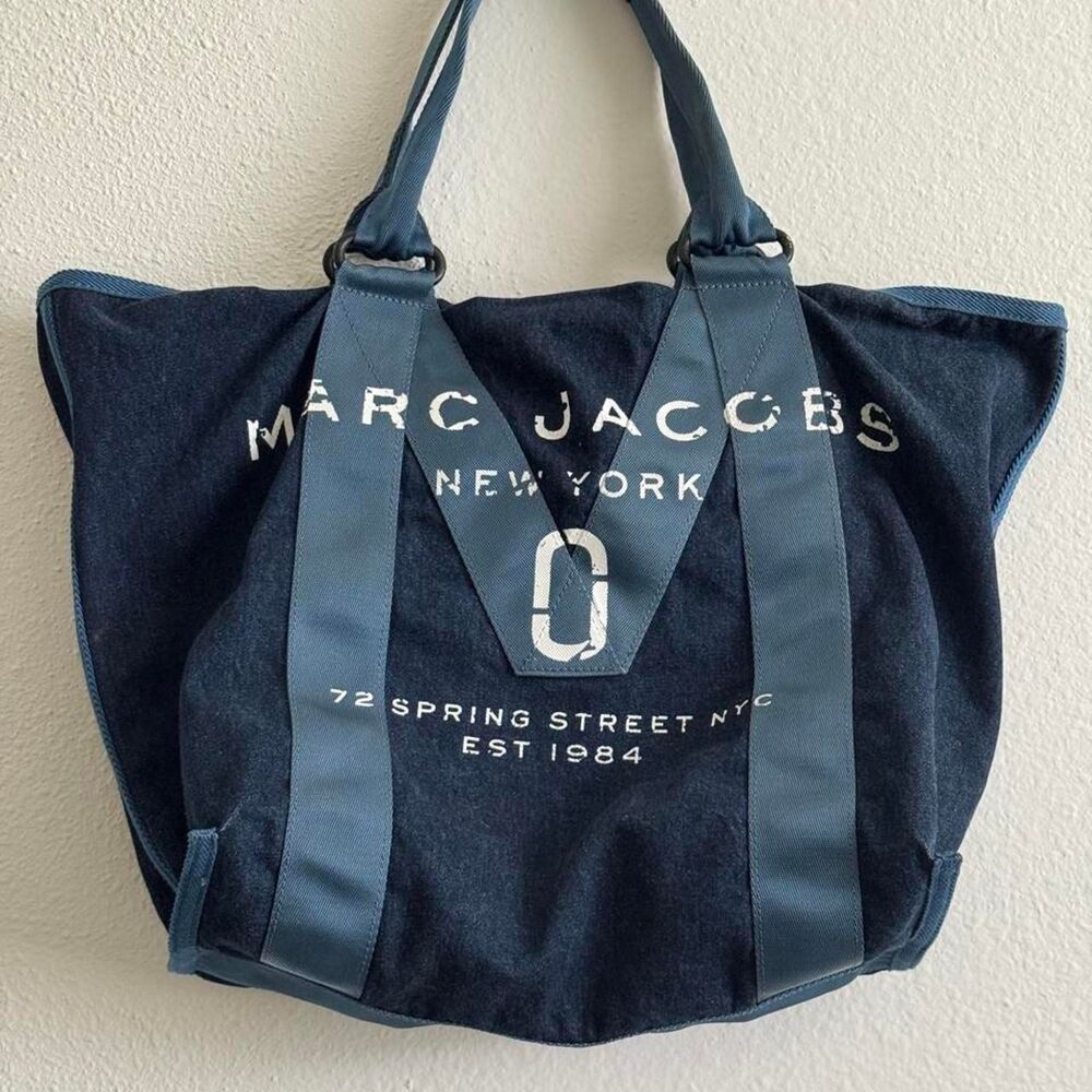 Marc-jacobs Denim Blue and Navy Bag